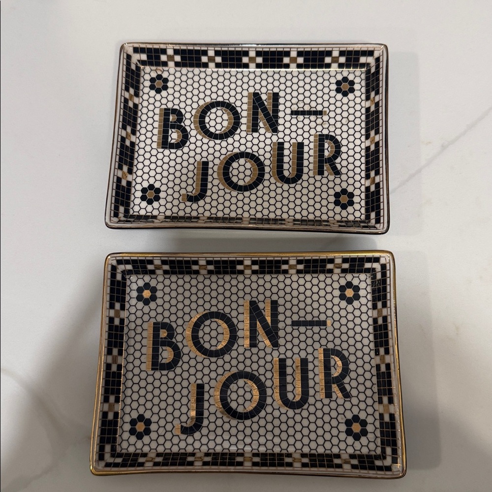 Anthropologie Bistro Tile
Jewelry Makeup Bonjour Tray Brand